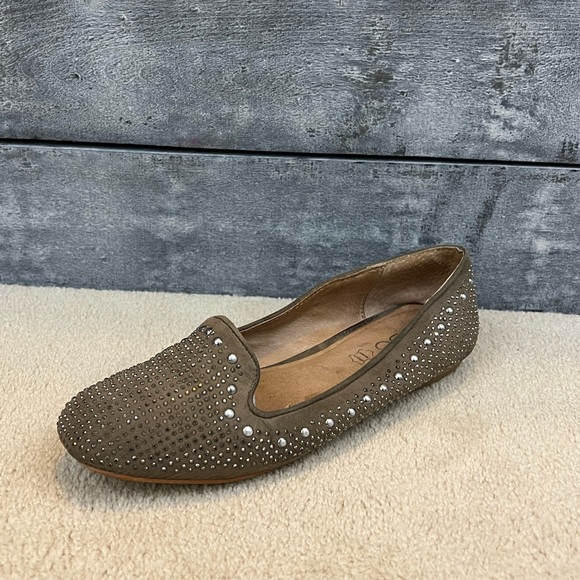 Aldo Taupe Sparkle Loafers - Picture 3 of 5